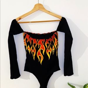 Flame Body Suit - Never Worn